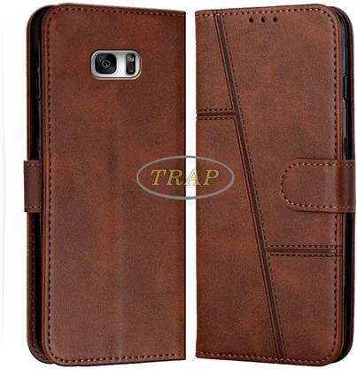 Trap Premium Flip Cover Flip Cover for Samsung Galaxy S7 Edge