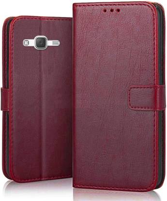 Luxury Counter Flip Cover for Samsung Galaxy ON5 ON5 Pro | Top Notch Business Class Wallet Back Cover Case