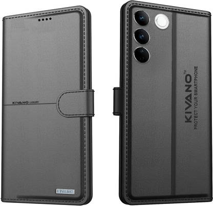 KIVANO Flip Cover for Vivo V27 / Vivo V27 Pro| Luxurious Design | Handcrafted Unique | Vegan