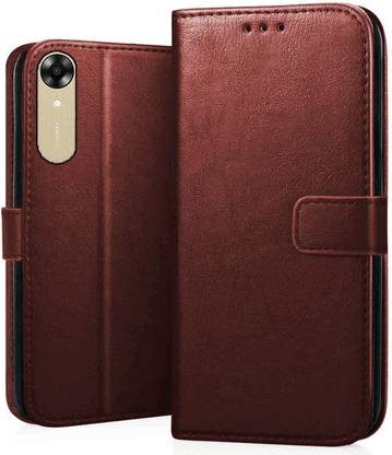 SUCH Flip Cover for Flip Cover for OPPO A17K-CPH2471 (Brown, Dual Protection, Pack of: 1)