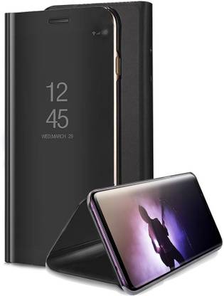 ankSONline Flip Cover for Samsung Galaxy S8 Plus, Smart View Semi Clear Standing Mirror
