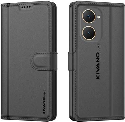 KIVANO LUXE Flip Cover for iQOO Z9 Lite / Vivo Y28S 5G / Vivo T3 Lite / Vivo Y18 / Vivo Y18e / Vivo Y18i / Vivo Y18t