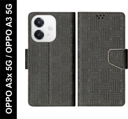 SBMS Flip Cover for OPPO A3x 5G / OPPO A3 5G Back Cover Case with Magnatic Closure | Card & Money Pocket