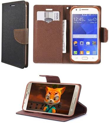 COVERNEW Flip Cover for Samsung Galaxy J7 - 2015