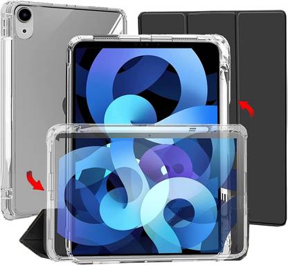 Proelite Flip Cover for Apple iPad Air 11 M3/M2 2025/2024, iPad Air 5th/4th Gen 10.9 inch with Pencil Holder