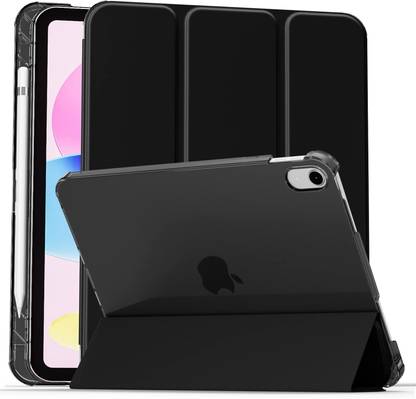 Proelite Flip Cover for iPad (A16) 11th/10thGen (2025/2022) case,Smart Flip Cover Translucent Back & Pencil Holder