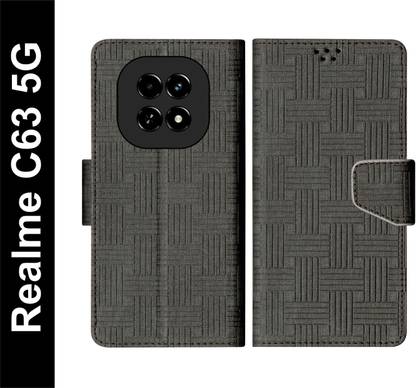 SBMS Flip Cover for Realme C63 5G Back Cover Case with Magnatic Closure | Card & Money Pocket