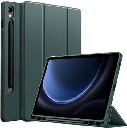 Proelite Flip Cover for Galaxy Tab S9 FE/S10 FE 10.9", Soft Flexible Flip Case with S Pen Holder Auto Sleep Wake