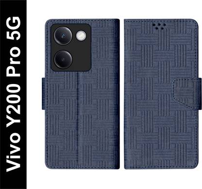 Telecase Flip Cover for Vivo Y200 Pro 5G with Magnatic Closure | Inbuilt Stand | Card & Money Pocket