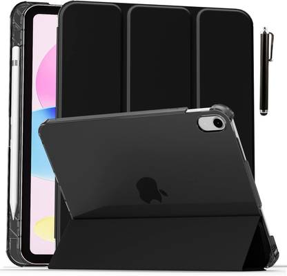 Proelite Flip Cover for iPad (A16)11th/10th Gen (2025/2022) Case, Flip Case with Translucent Back & Pencil Holder