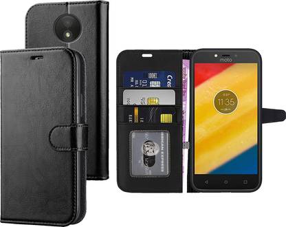 Digilett Flip Cover for Motorola Moto C Plus