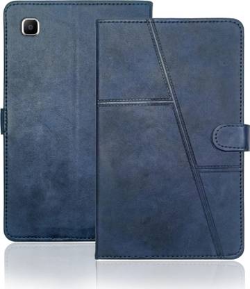 SUPER-ME Flip Cover for Samsung Galaxy Tab A7 Lite Heavy Magnet Scratch-Free Vegan Leather 3 Pockets