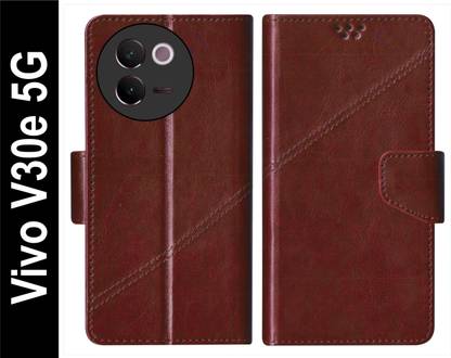 SBMS Flip Cover for Vivo V30e 5G Back Cover Case with Magnatic Closure | Inbuilt Stand | Card & Money Pocket