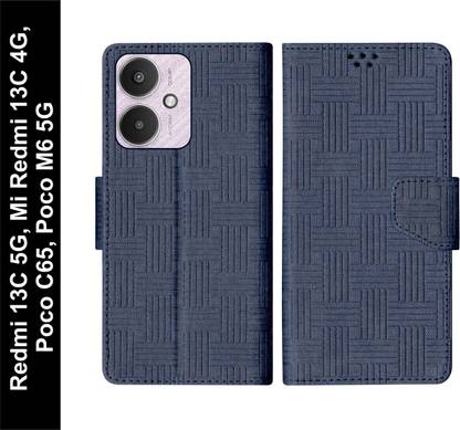 SBMS Flip Cover for Mi Redmi 13C 5G / Mi Redmi 13C 4G / Poco C65 / Poco M6 5G Back Cover Case
