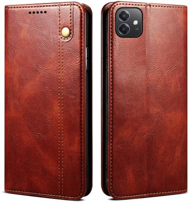 XSHIELD Wallet Case Cover for Oppo A3x 5G Flip Cover-Genuine Leather- Card Holders-Shockproof Back Cover