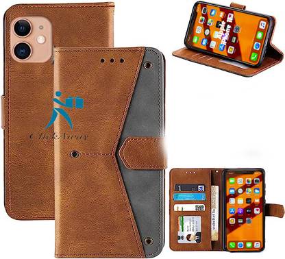 XSHIELD Flip Cover for Apple iPhone 11 (Wallet Case)-Genuine Leather- Card Holders-Shockproof Back Cover
