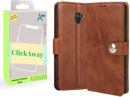 ExclusivePlus Front & Back Case for Samsung Galaxy J6 A6 ON6 | Premium Imported Business Series Wallet Flip Back Cover