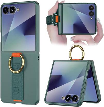 FlexArmor Flip Cover for Samsung Galaxy Z Flip 7 Case: Hinge/ Grip Band , Wireless Charge, Screen protector