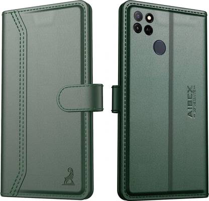 AIBEX Flip Cover for Realme C11Y / Realme C21Y / Realme C25Y|Premium Leather Finish | Magnetic Closure