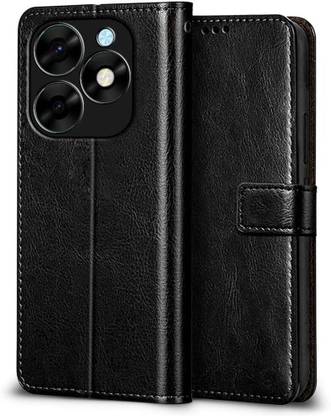 LOGELI Flip Cover for Infinix Smart 8 (Flexible | Leather Finish | Card Pockets Wallet & Stand