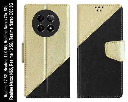 SBMS Flip Cover for Realme 12 5G / Realme 12X 5G / Narzo 70x 5G / Narzo N65 / Realme 13 5G / Narzo C65 5G