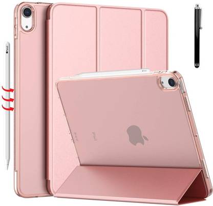 Proelite Flip Cover for iPad Air 11" M3/M2 2025/2024, Air 5th/4th Gen Case 10.9", Translucent Back with StylusPen