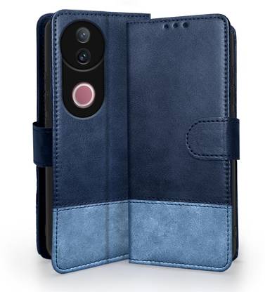 STARFLIP Flip Cover for Back Case Cover for Vivo V50 5G (Flexible | Leather Finish | Card Pockets Wallet & Stand