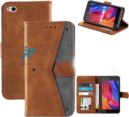 Worth Buy Flip Cover for Mi Redmi 4 | Luxury Design Men Women Wallet Back Cover