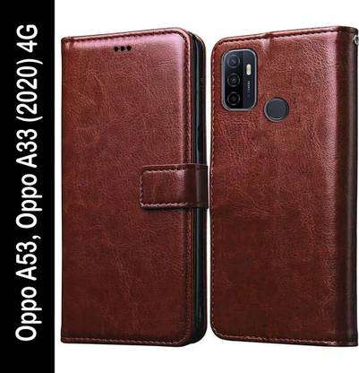 Casotec Flip Cover for Oppo A53, Oppo A33 (2020)