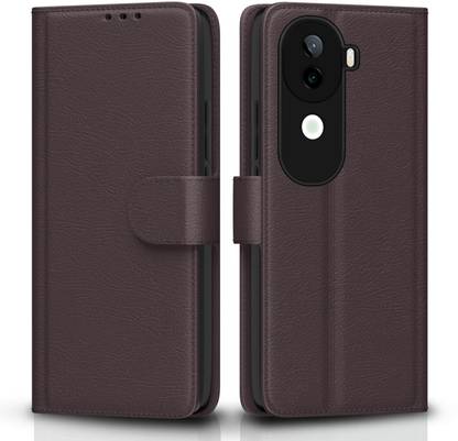 STARFLIP Flip Cover for Leather Finish | Wallet Stand with Card Pockets |Complete Protection