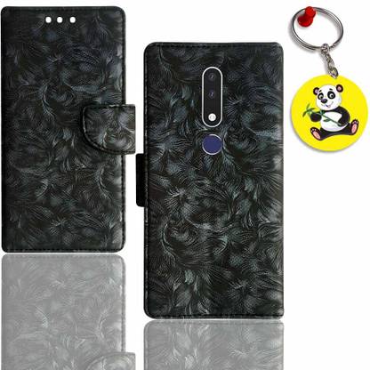HANIRY Flip Cover for Nokia 3.1 Plus flip cover | TA-1118 flip cover | Free Panda Keychain | ND_08