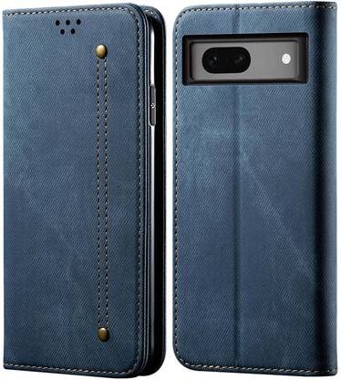 Pure Color Flip Cover for Google Pixel 7a