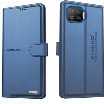 KIVANO Flip Cover for Oppo F17 | Luxurious Design|Inside Pockets & Inbuilt Stand|Magnetic Closing