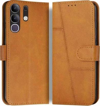 FoneShield Flip Cover for vivo T4x 5G, |Premium Leather| Built-in Stand| Card Slots & Wallet