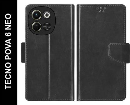 SBMS Flip Cover for TECNO POVA 6 NEO Back Cover Case with Magnatic Closure