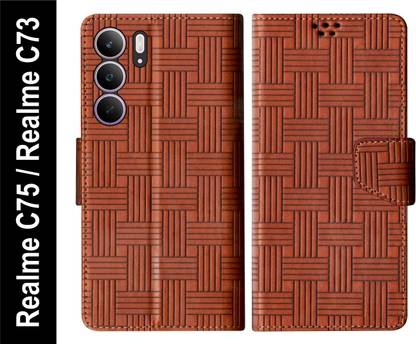 SBMS Flip Cover for Realme C75 5G / Realme C73 5G Back Cover Case with Magnatic Closure