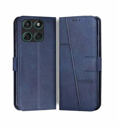 FoneShield Flip Cover for Motorola Edge 60 5G / Motorola Edge 60 Fusion 5G, |Premium Leather| Built-in Stand|Slots