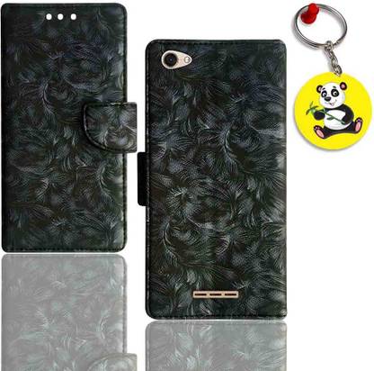 HANIRY Flip Cover for Lava Z61 flip cover | Z61 flip cover | Free Panda Keychain | ND_08