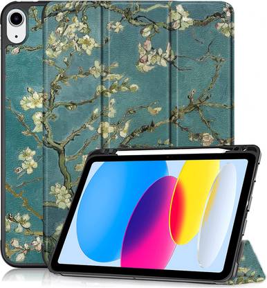 Proelite Flip Cover for iPad (A16) 11th/10th Gen (2025/2022), Smart Case [Pencil Holder] [Soft Flexible Case]