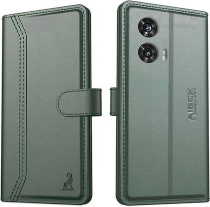 AIBEX Flip Cover for Motorola G96 5G / Motorola Edge 50 Fusion 5G|Premium Leather Finish | Magnetic Closure