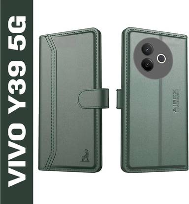 AIBEX Flip Cover for Vivo Y39 5G|Premium Leather Finish | Magnetic Closure | Kickstand Feature | Shockproof
