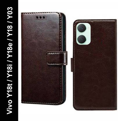 Mashgul Flip Cover for Vivo Y18t, Vivo Y18i, Vivo Y18e, Vivo Y18, Vivo Y03