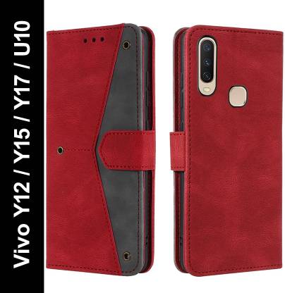 Openbuy Flip Cover for Vivo Y12, Vivo Y15, Vivo Y17, Vivo U10