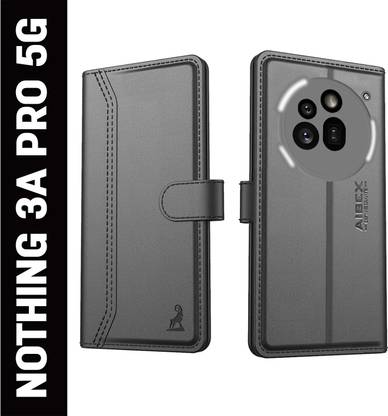 AIBEX Flip Cover for Nothing Phone (3a) Pro 5G|Premium Leather Finish | Magnetic Closure | Kickstand Feature
