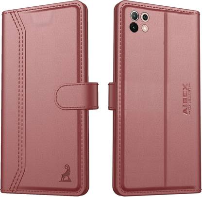 AIBEX Flip Cover for Redmi 11 Lite NE 5G / Redmi 11 Lite 5G| Premium Leather Finish | Magnetic Closure