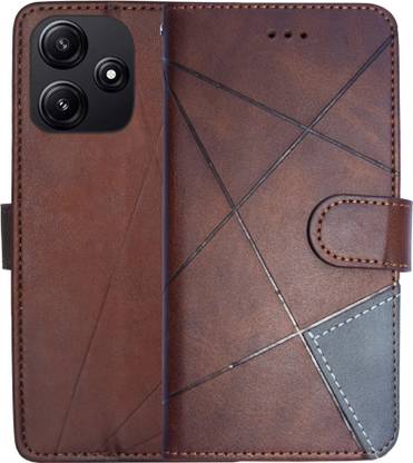 SUPER-ME Flip Cover for POCO M6 PRO 5G
