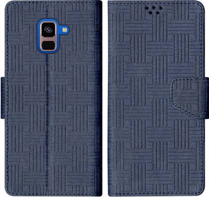 SBMS Flip Cover for Samsung Galaxy A8 PLUS Back Cover Case with Magnatic Closure