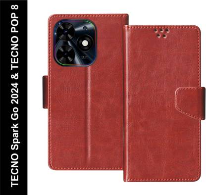 Slugabed Flip Cover for Tecno Pop 8, Tecno Spark Go 2024, Tecno Spark 20