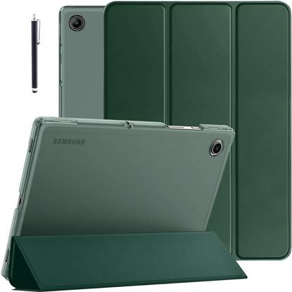 MS-Shield Flip Cover for Samsung Galaxy Tab A9, Powerful Magnetic Attachment, Slim Trifold Stand With Pen Holder