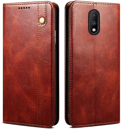 XSHIELD Wallet Case Cover for OnePlus 7 Flip Cover-Genuine Leather- Card Holders-Shockproof Back Cover